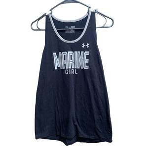 Girls Under Armour‎ Heat Gear Marine Girl tank size Youth Large